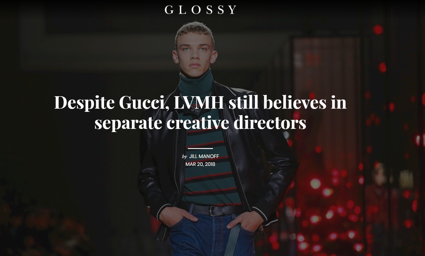 Despite Gucci, LVMH still believes in separate creative directors - Traub
